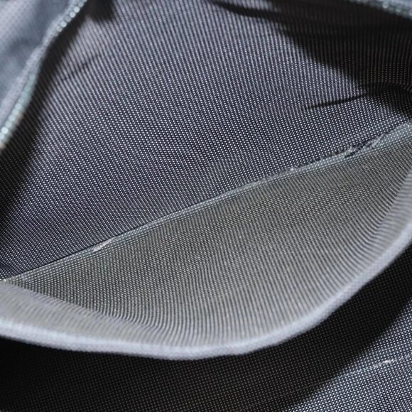 HERMES Her Line MM Hand Bag Canvas Gray Auth 121140 - Picture 10 of 16